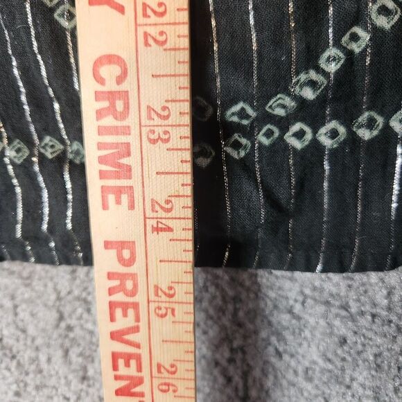 Baba Clothing Corp LA Womens Tunic Black Green Tie Dye Beaded Free Size (XS-M) - Picture 6 of 8